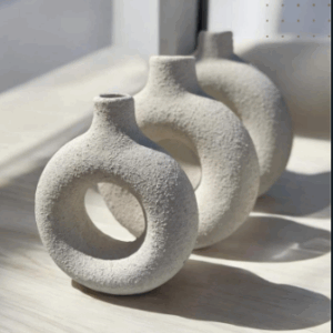 Vase Donuts مجموعة 3 فازات