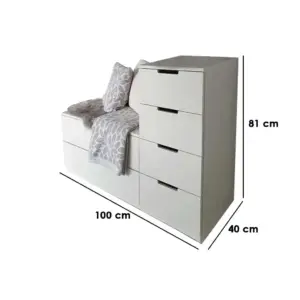Alternative view of Wooden Dresser DR42 تسريحة