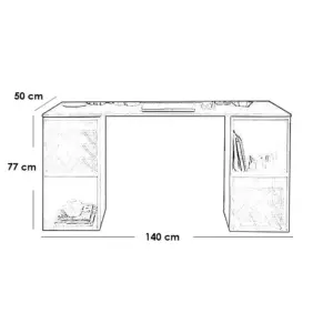 Alternative view of Desk DSK050 مكتب