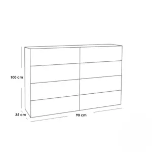 Alternative view of Wooden Dresser DR47 تسريحة