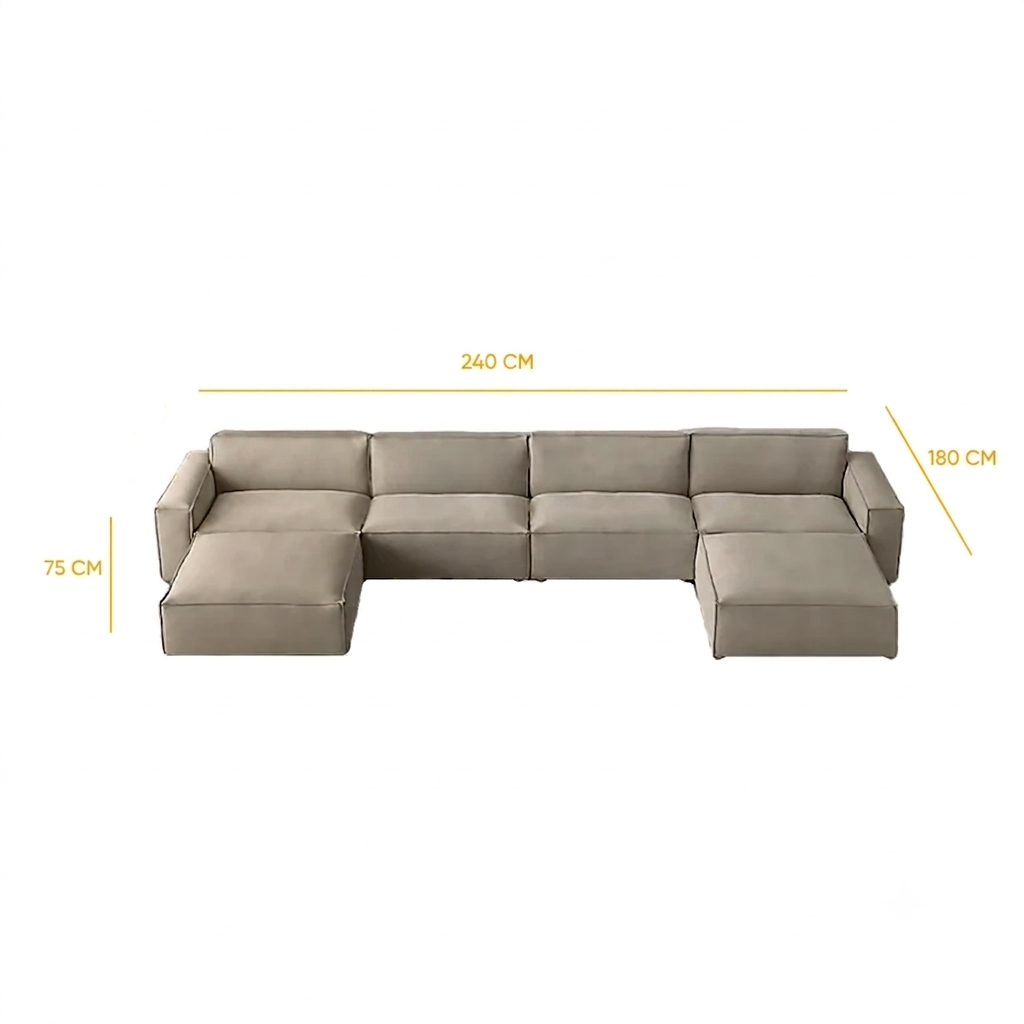 L-Shape Sofa LSO039 كنبة ركنة - Image 3