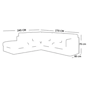 Alternative view of L-Shape Sofa LSO051 كنبة ركنة