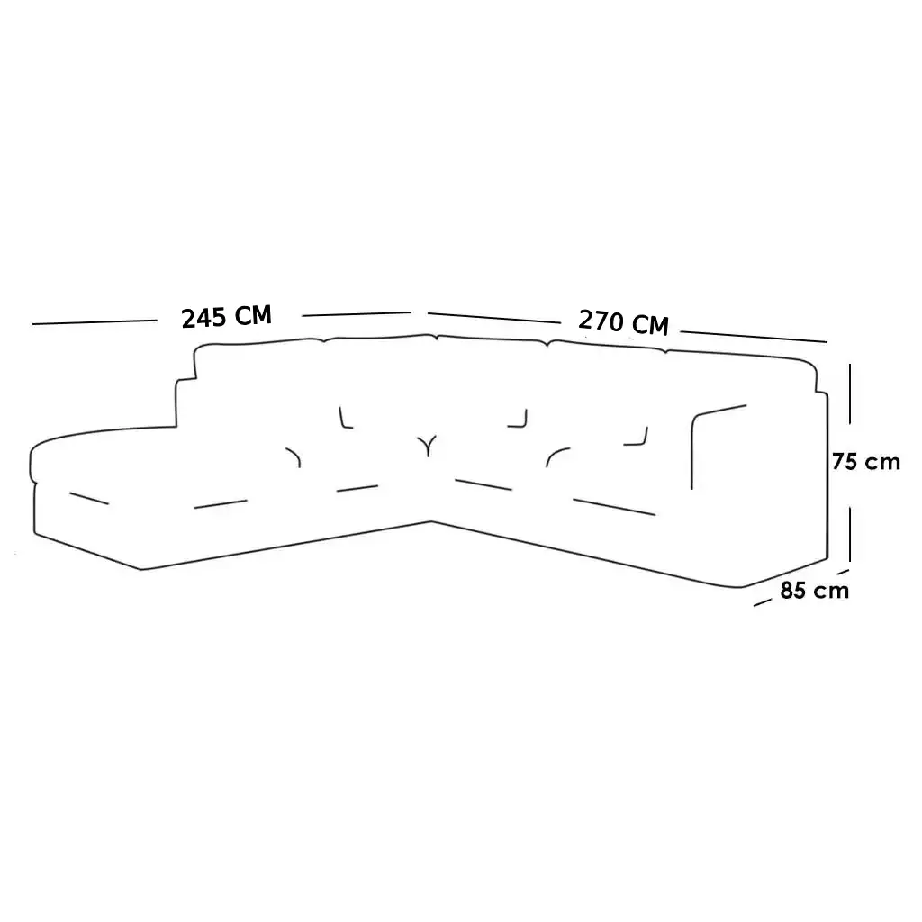 L-Shape Sofa LSO051 كنبة ركنة - Image 2