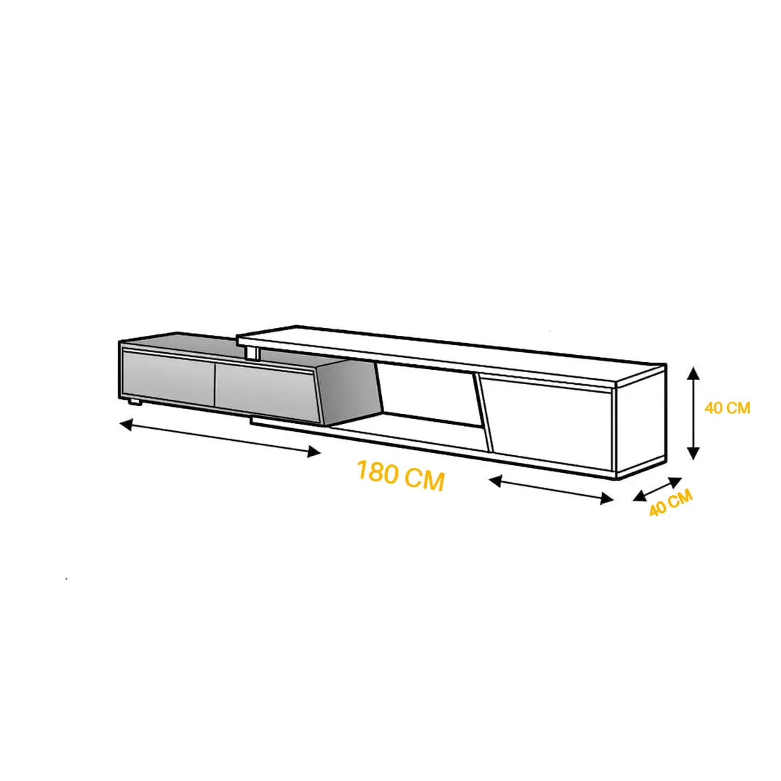 TV Unit TVU094 ترابيزة تلفزيون - Image 6
