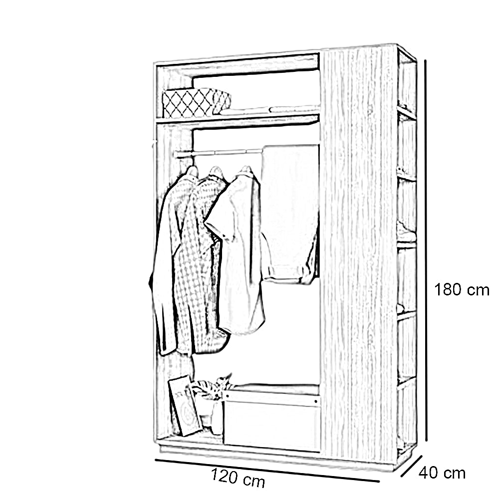 Wardrobe WAD097 دولاب - Image 3