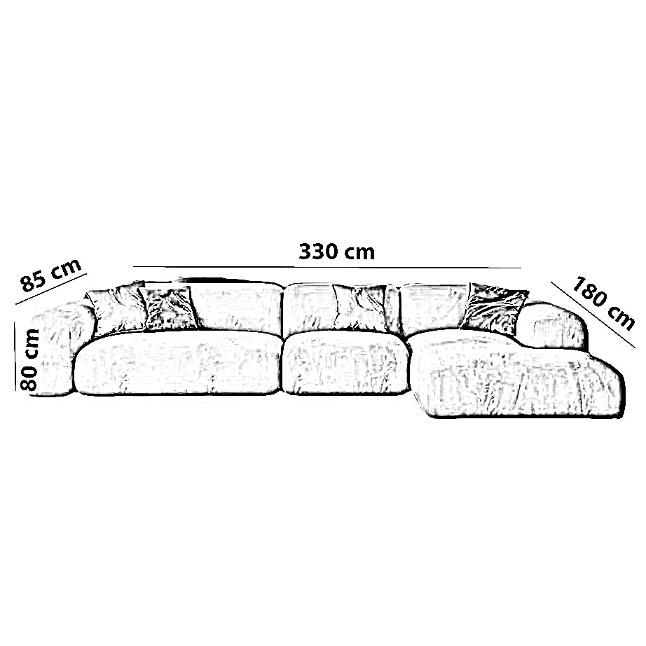 Corner Sofa LSO073 كنبة ركنة - Image 3