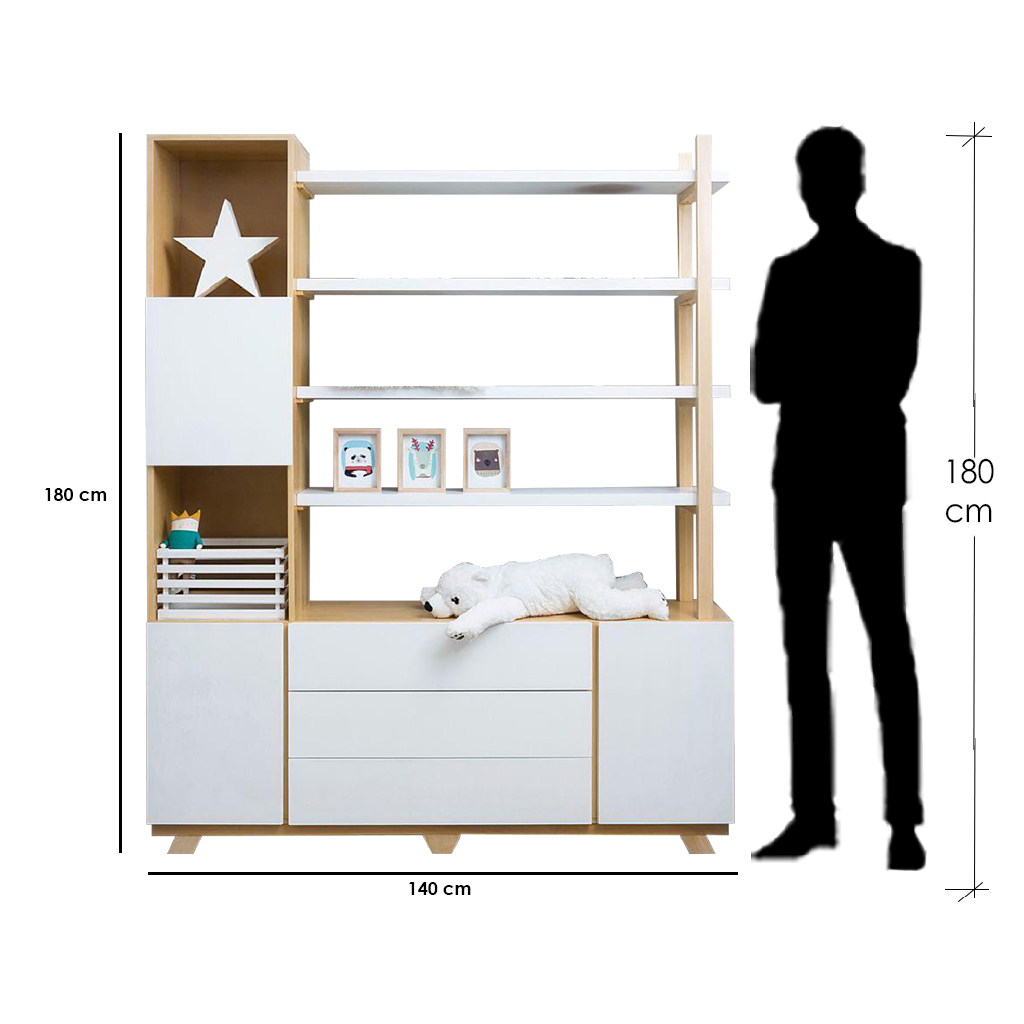 Bookcase BOC118 مكتبة - Image 2