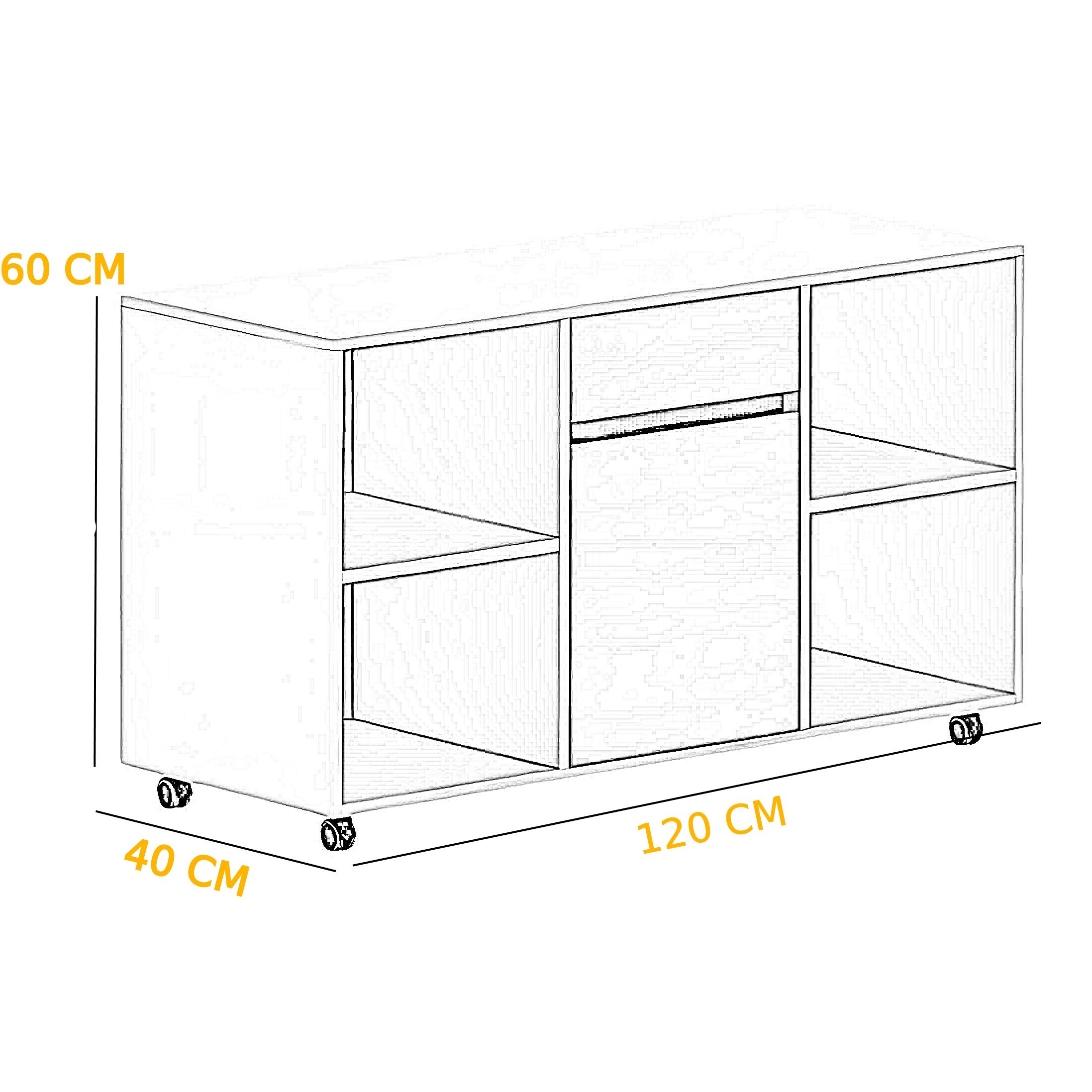 Cabinet CAB001 وحدة تخزين - Image 3