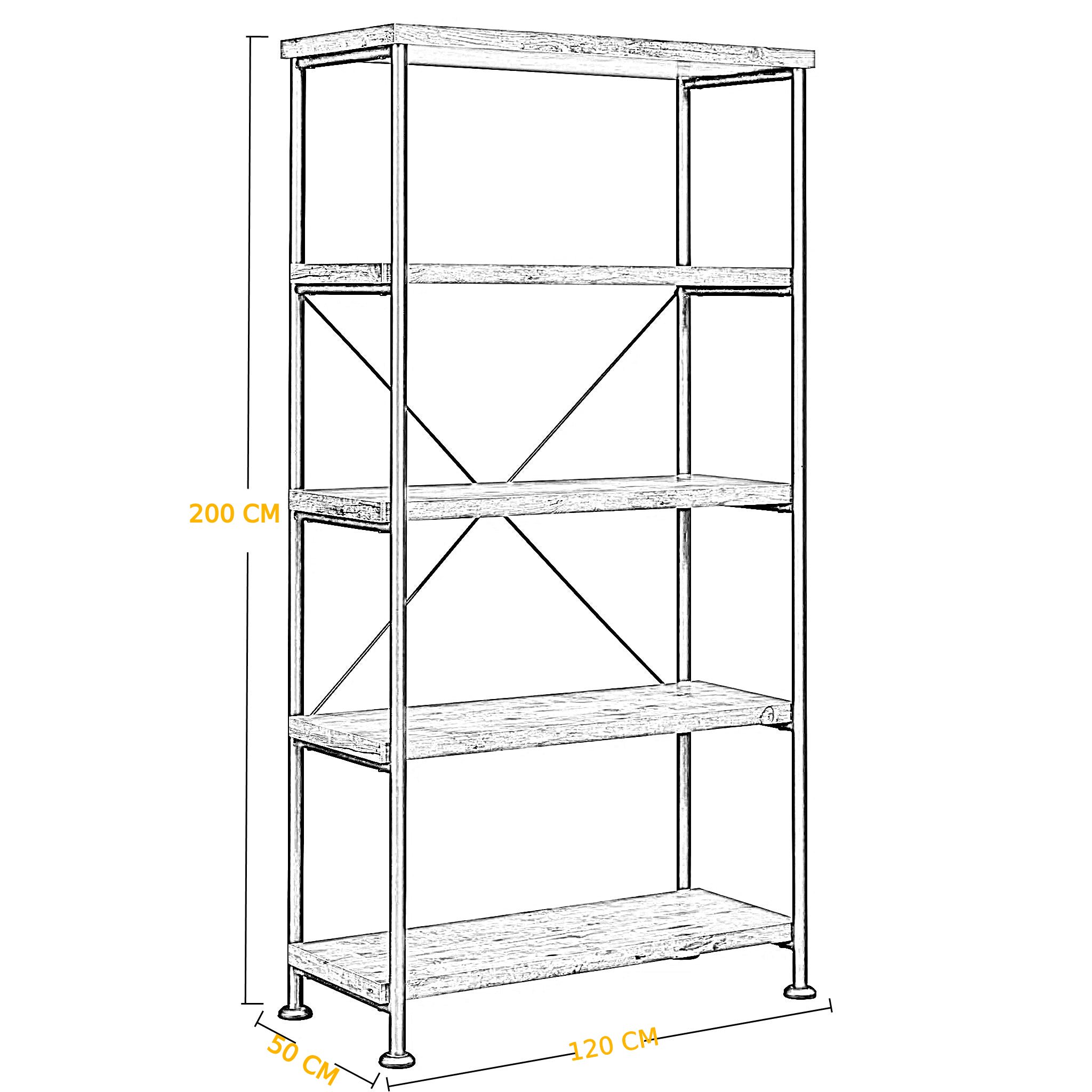 Shelving Unit SHE006 وحدة ارفف - Image 4