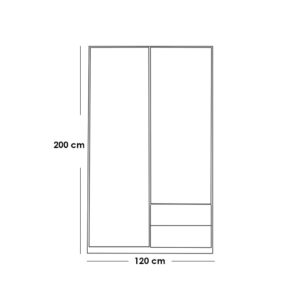 Alternative view of Wardrobe WAD122 دولاب