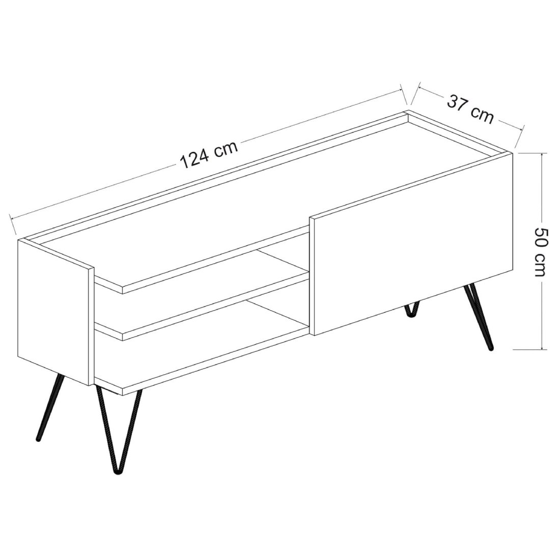 TV Unit TVU126 ترابيزة تلفزيون - Image 4