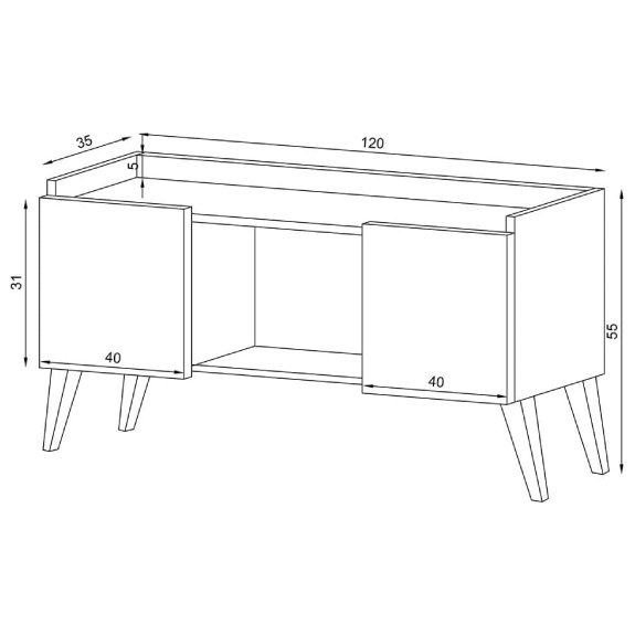 TV Unit TVU150 ترابيزة تلفزيون - Image 4