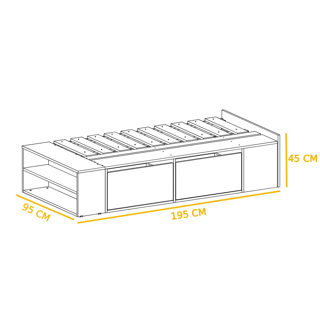 Bed BED079 سرير - Image 4