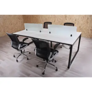 Alternative view of Workstation with Glass BEKAN خلية عمل