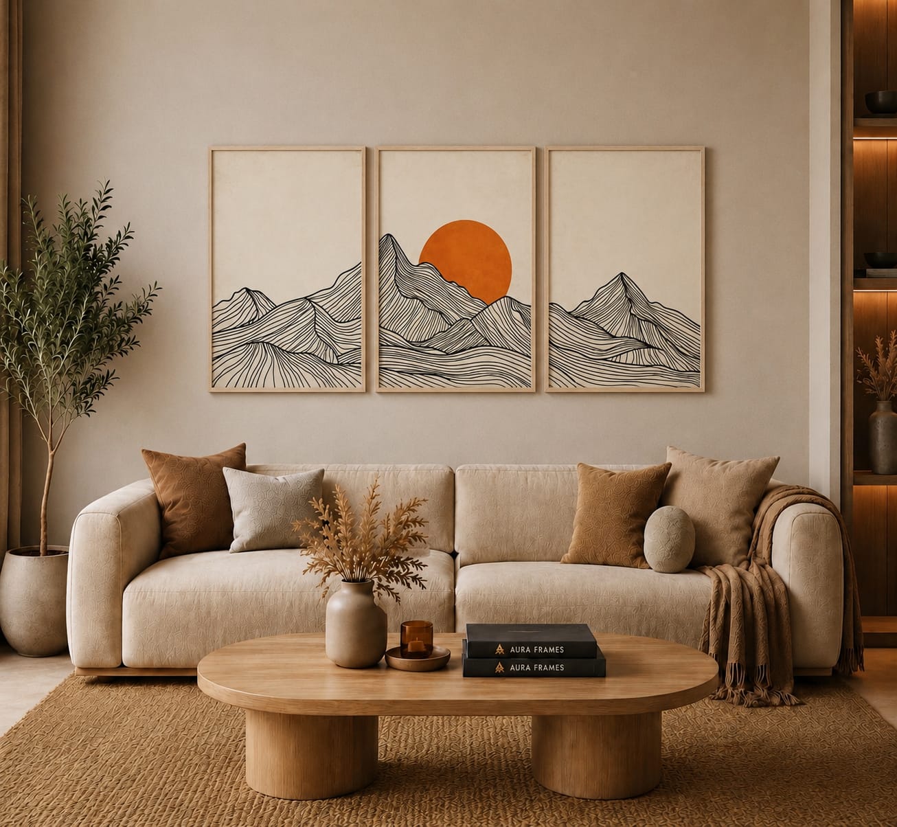 Desert Line Frame Set FR021 لوحات خطوط الصحراء