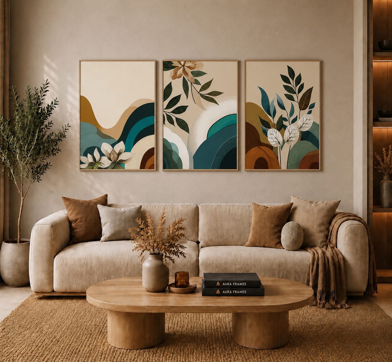 Earthy Botanicals Frame Set FR028 لوحات النباتات الأرضية