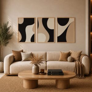 Earthy Curves Frame Set FR030 لوحات المنحنيات الارضية