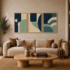 Earthy Geometry Frame Set FR029 لوحات هندسة أرضية