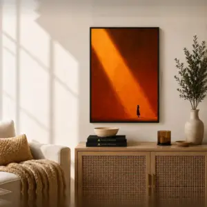 Ember Solitude Frame FR081 لوحة عزلة الشفق