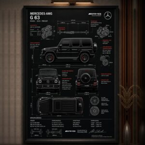 G63 Blackline Frame FR046 لوحة جي 63 بلاكلاين