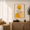 Golden Bloom Essence Frame FR052 لوحة عبير الأزهار الذهبية