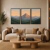 Mountain Glow Frame Set FR024 لوحات توهج الجبل