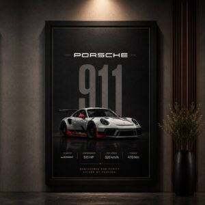 PORCHE 911 Frame FR045 لوحة بورش