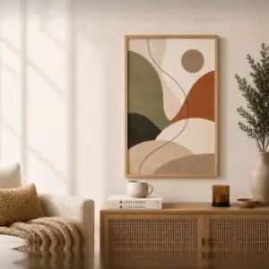 Solace Curve Frame FR050 لوحة منحنى الطمأنينة