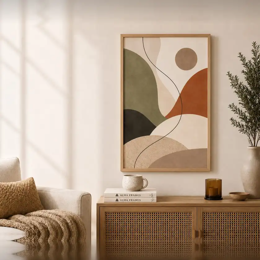 Solace Curve Frame FR050 لوحة منحنى الطمأنينة
