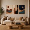 Sunset Flight Frame Set FR027 لوحات النباتات الأرضية