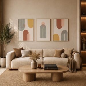 Terra Arch Triptych Frame Set FR014 لوحات ثلاثية الأقواس الأرضية