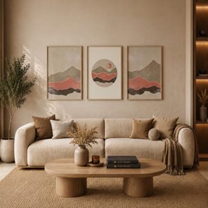 Terrazzo Living Frame Set FR013 لوحات تيرازو
