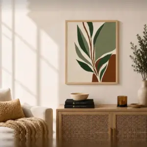Verdant Elegance Frame FR082 لوحة أناقة الخضرة
